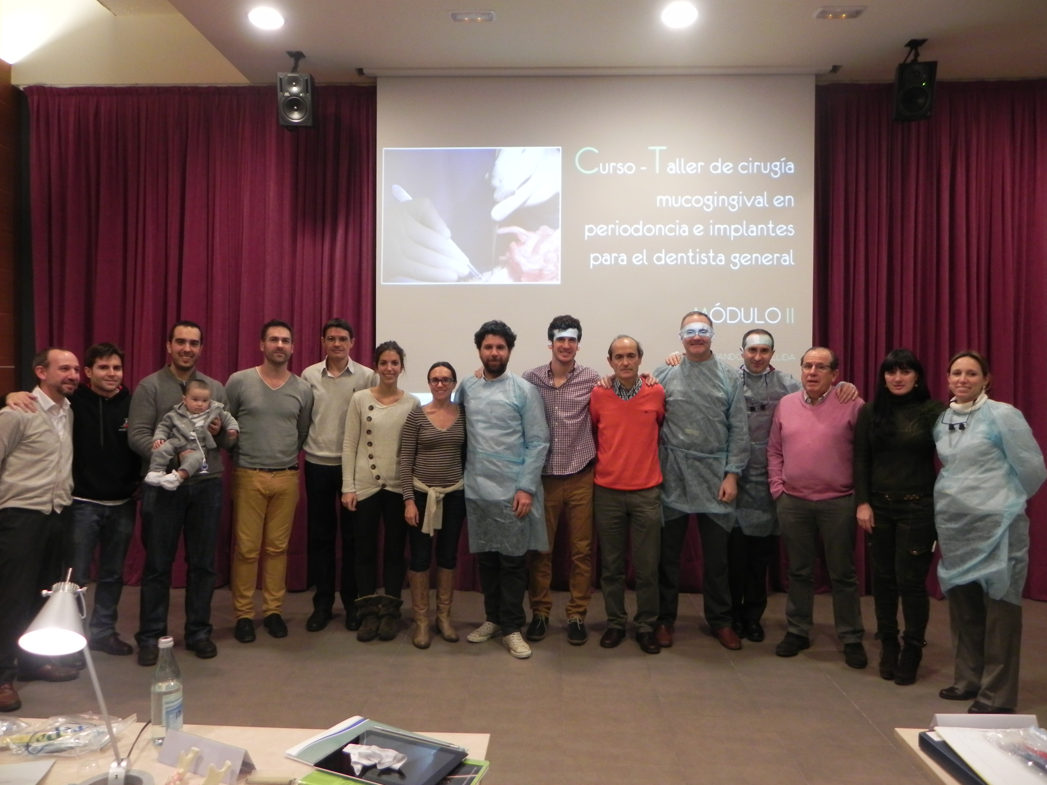 foto equipo curso Curso Taller de Cirugía Mucogingival -Módulo I- Febrero 2013